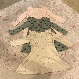 Set of 3 cotton dresses- 2T- cat and Jack and  Grayson collective